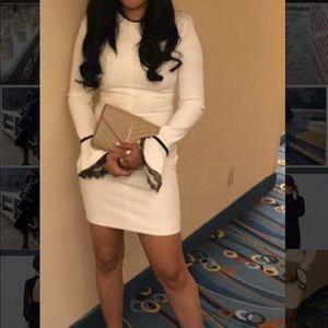 white cocktail dress